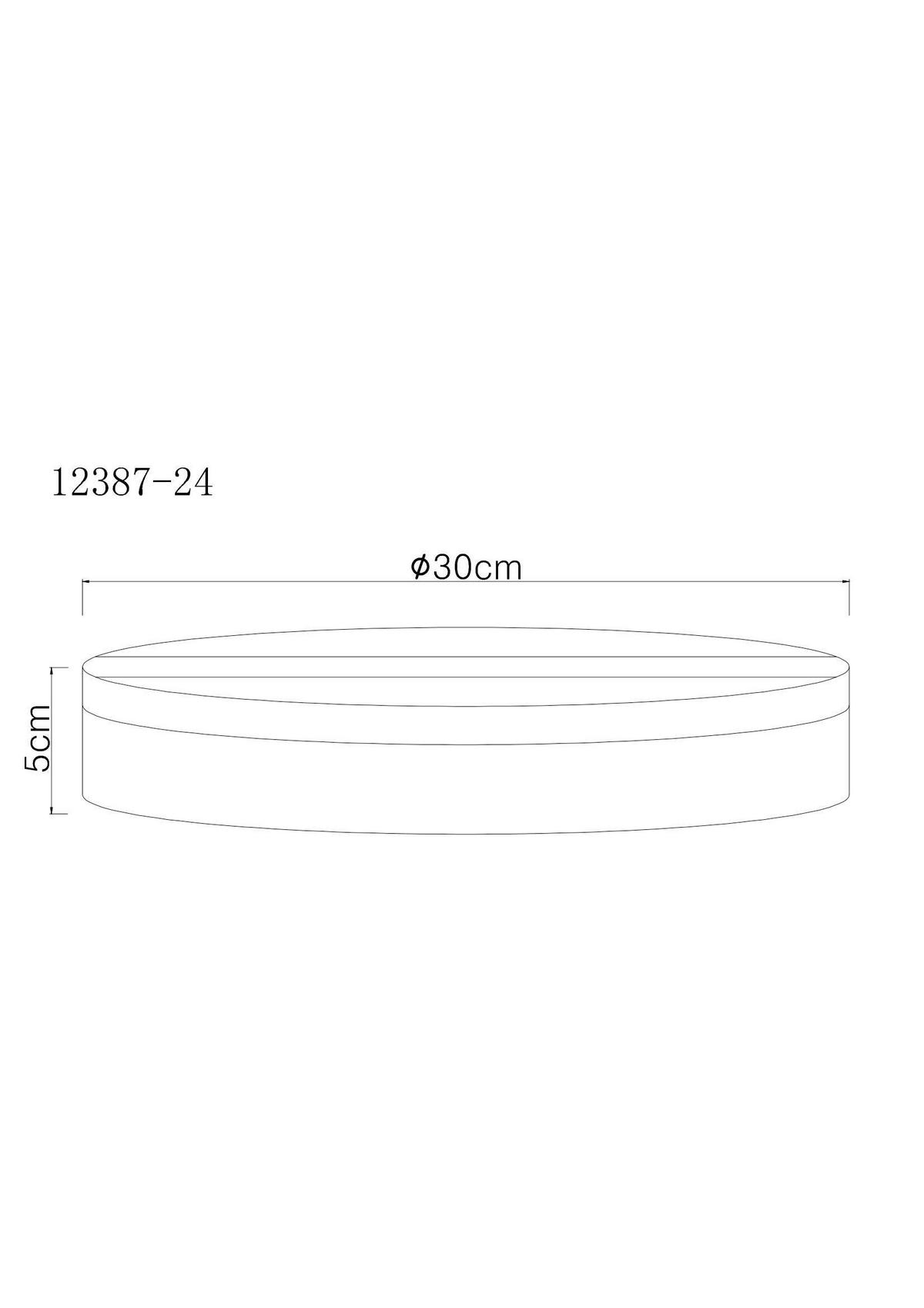 LED-Deckenleuchte Matthew Schwarz Weiß D: 30 cm - Schwarz/Weiß, KONVENTIONELL, Kunststoff (30/5cm) - Globo