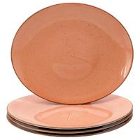 Steaktellerset Keramik, Terracotta - Terracotta, Basics, Keramik - Creatable