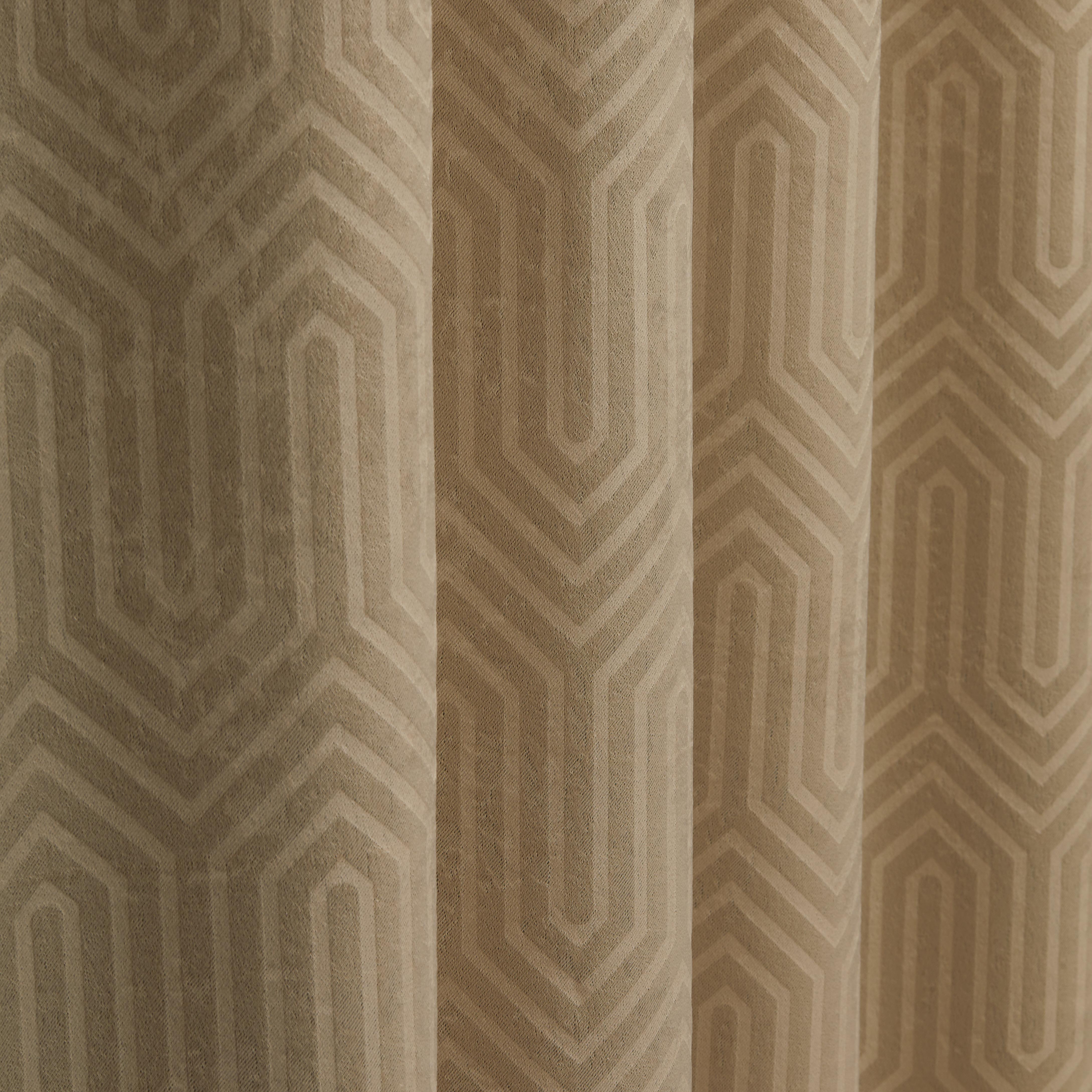 Vorhang mit Schlaufen und Band Bianca 140x245 cm Beige - Beige, ROMANTIK / LANDHAUS, Textil (140/245cm) - James Wood