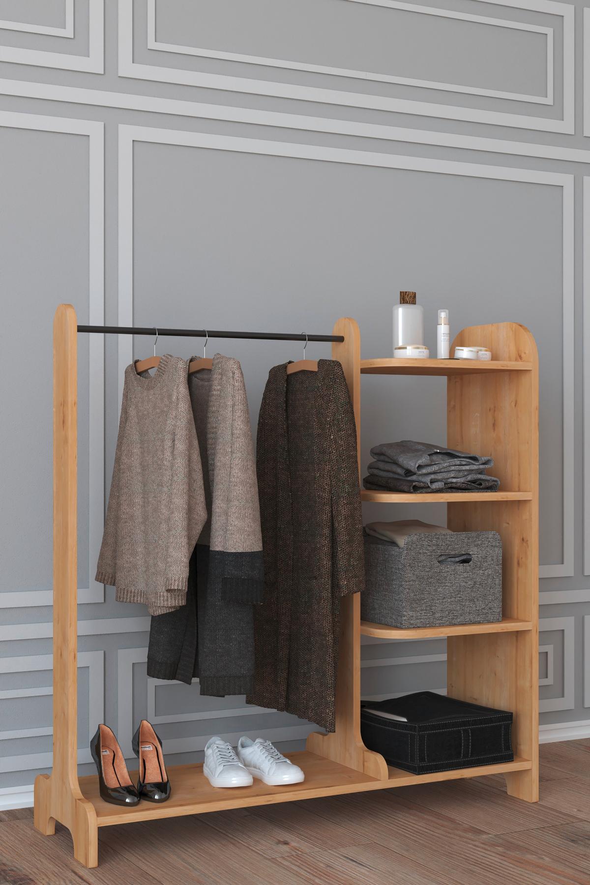 Garderobe Lempu Honigeiche Dekor - Honigeiche, MODERN, Holzwerkstoff (106/110/35cm) - MID.YOU