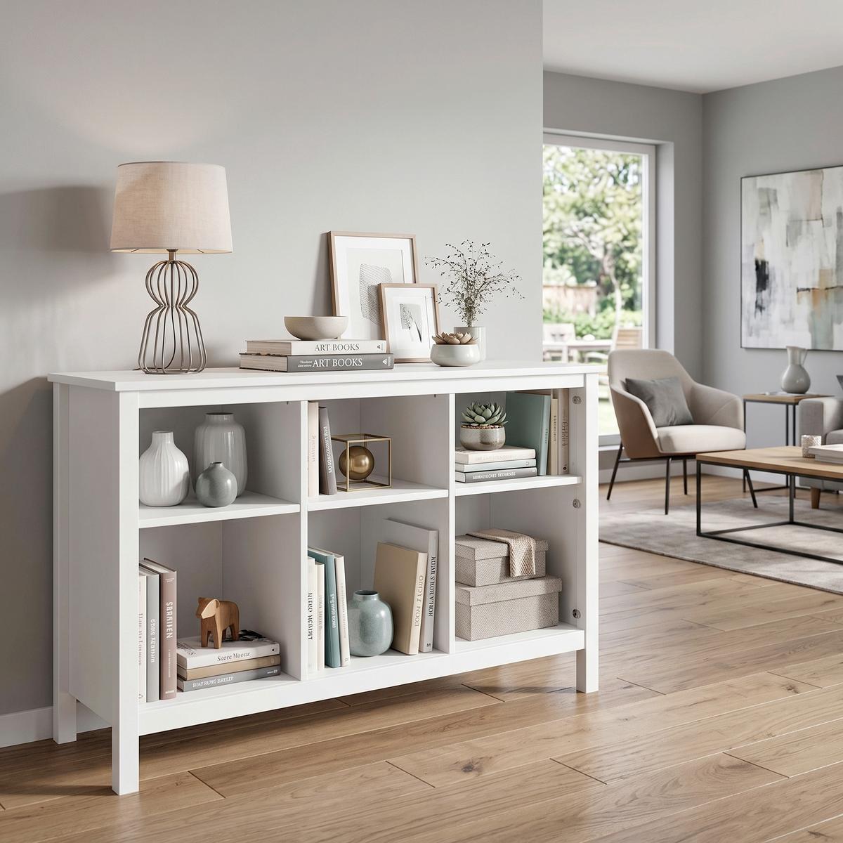 REGAL CHILLY HOME - Weiß, Design, Holz (122/76/45cm) - Livetastic