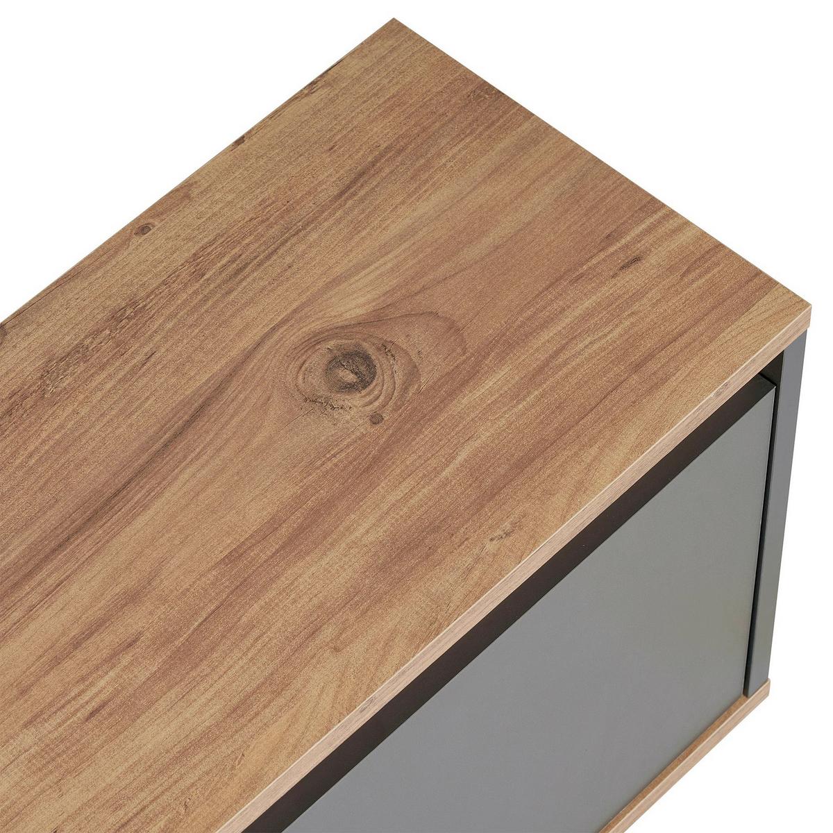TV-ELEMENT Anthrazit/Pinienfarben B:160cm - Anthrazit/Pinienfarben, MODERN, Holzwerkstoff (160/42/30cm)