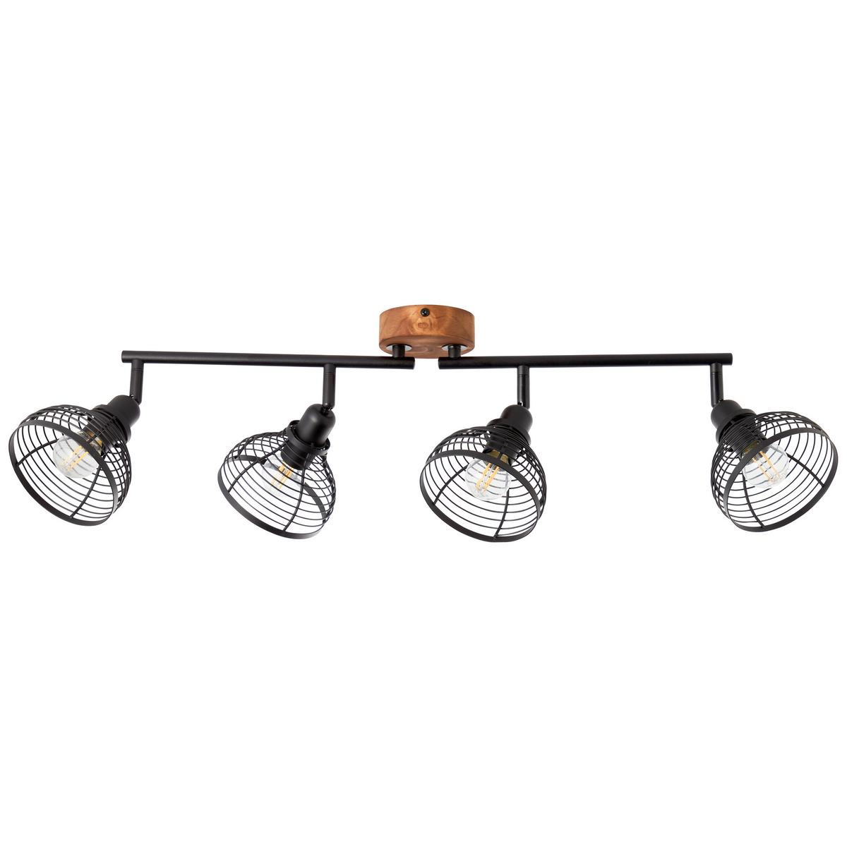 Strahler 47731/76 Avia - Schwarz/Braun, Natur, Holz/Metall (22/70/12cm) - Brilliant