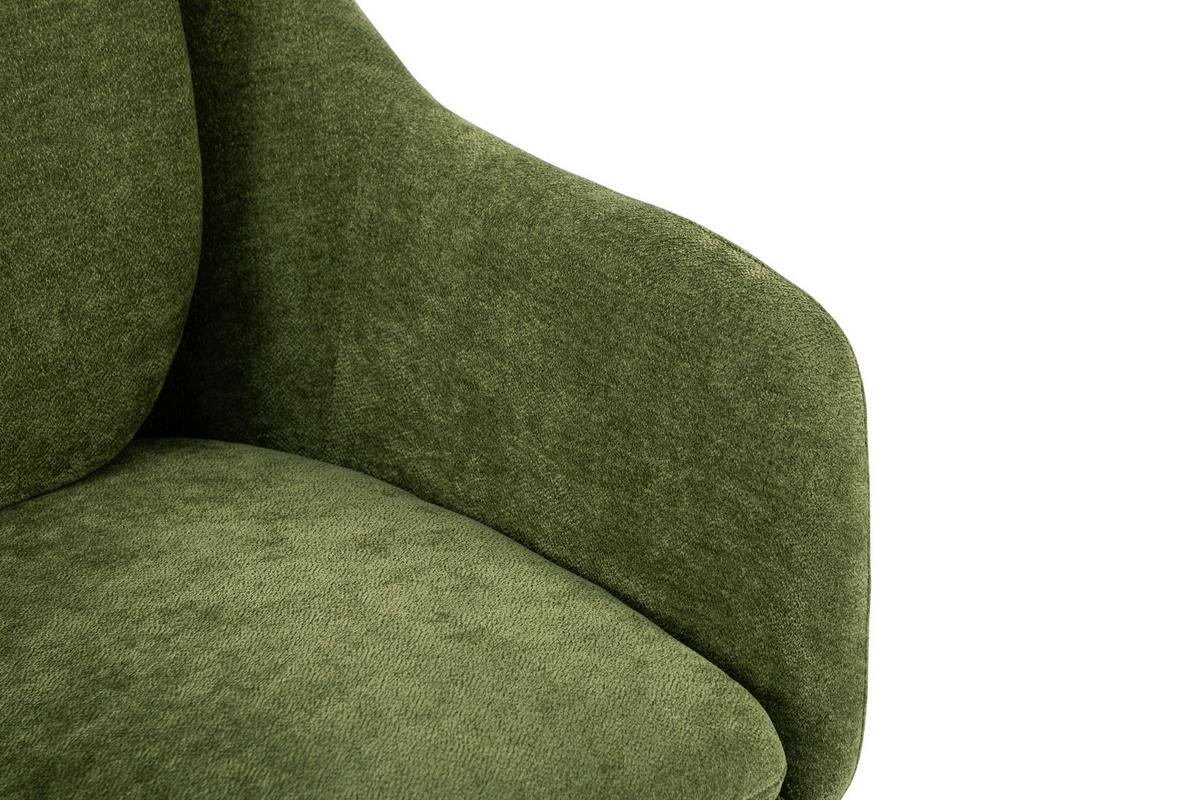 Drehstuhl Amalfi Grün B: 58 cm - Schwarz/Grün, MODERN, Kunststoff/Textil (58/91-99/71cm) - MID.YOU