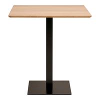 Bistrotisch Fano B: 70 Cm Eiche Bianco Dekor Schwarz - Eiche Bianco/Schwarz, MODERN, Holzwerkstoff/Metall (70/75/70cm) - MID.YOU
