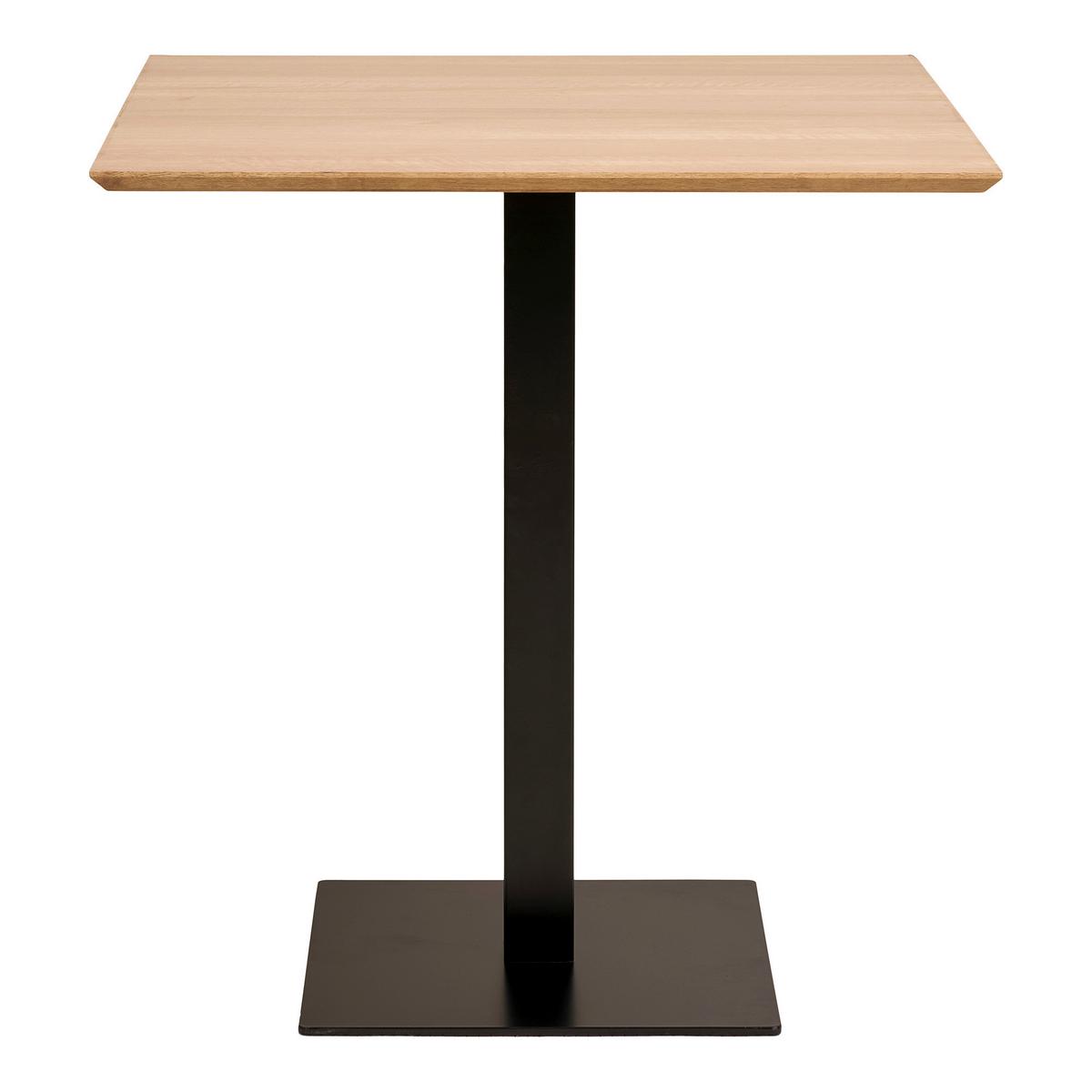 Bistrotisch Fano B: 70 Cm Eiche Bianco Dekor Schwarz - Eiche Bianco/Schwarz, MODERN, Holzwerkstoff/Metall (70/75/70cm) - MID.YOU