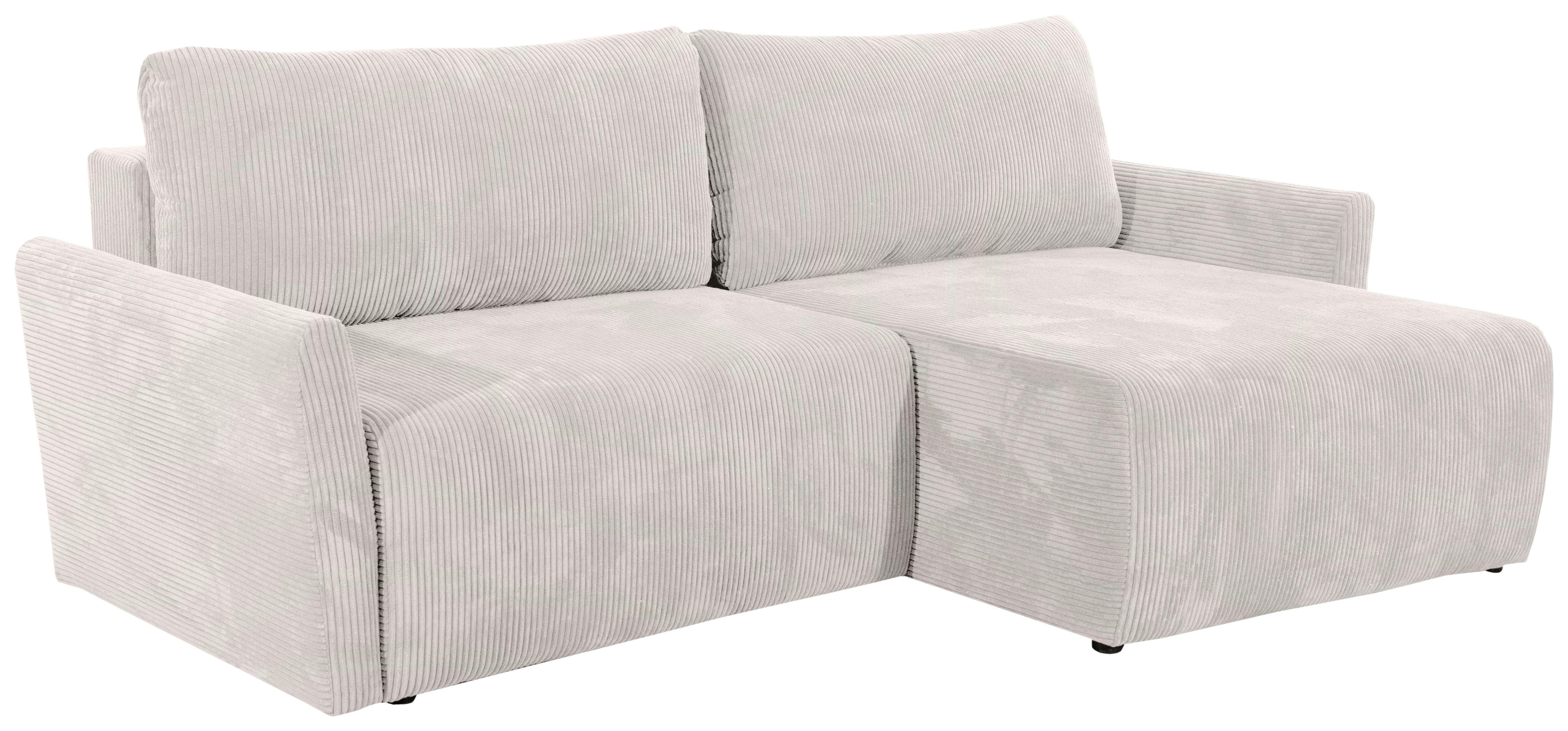 Ecksofa Mit Schlaffunktion Sonos - Ecru/Schwarz, MODERN, Textil (228/146cm)