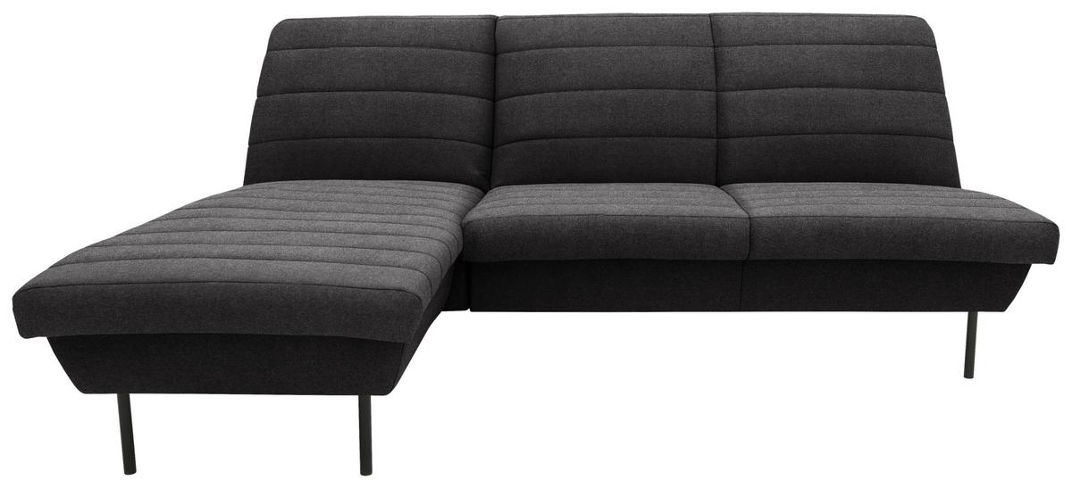 Ecksofa Looks Ix - Anthrazit/Schwarz, Design, Textil (168/214cm) - LOOKS by W.Joop