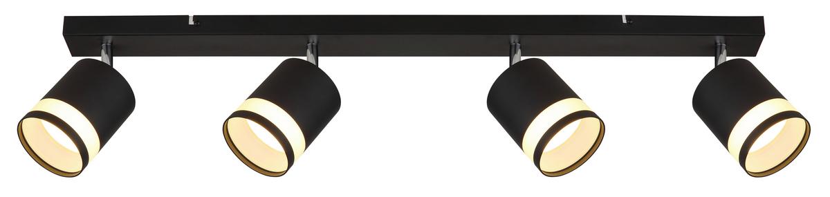 Spotlámpa 57852-4 Lucero - fekete/fehér, Design, műanyag/fém (80/8,2/18,5cm) - Globo