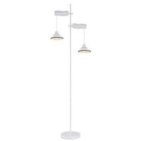 Stehlampe Holz Jowita H: 168cm Schwarz/weiß, Höhenverstellbar - Schwarz/Weiß, Basics, Keramik/Holz (52/25/168cm) - Globo
