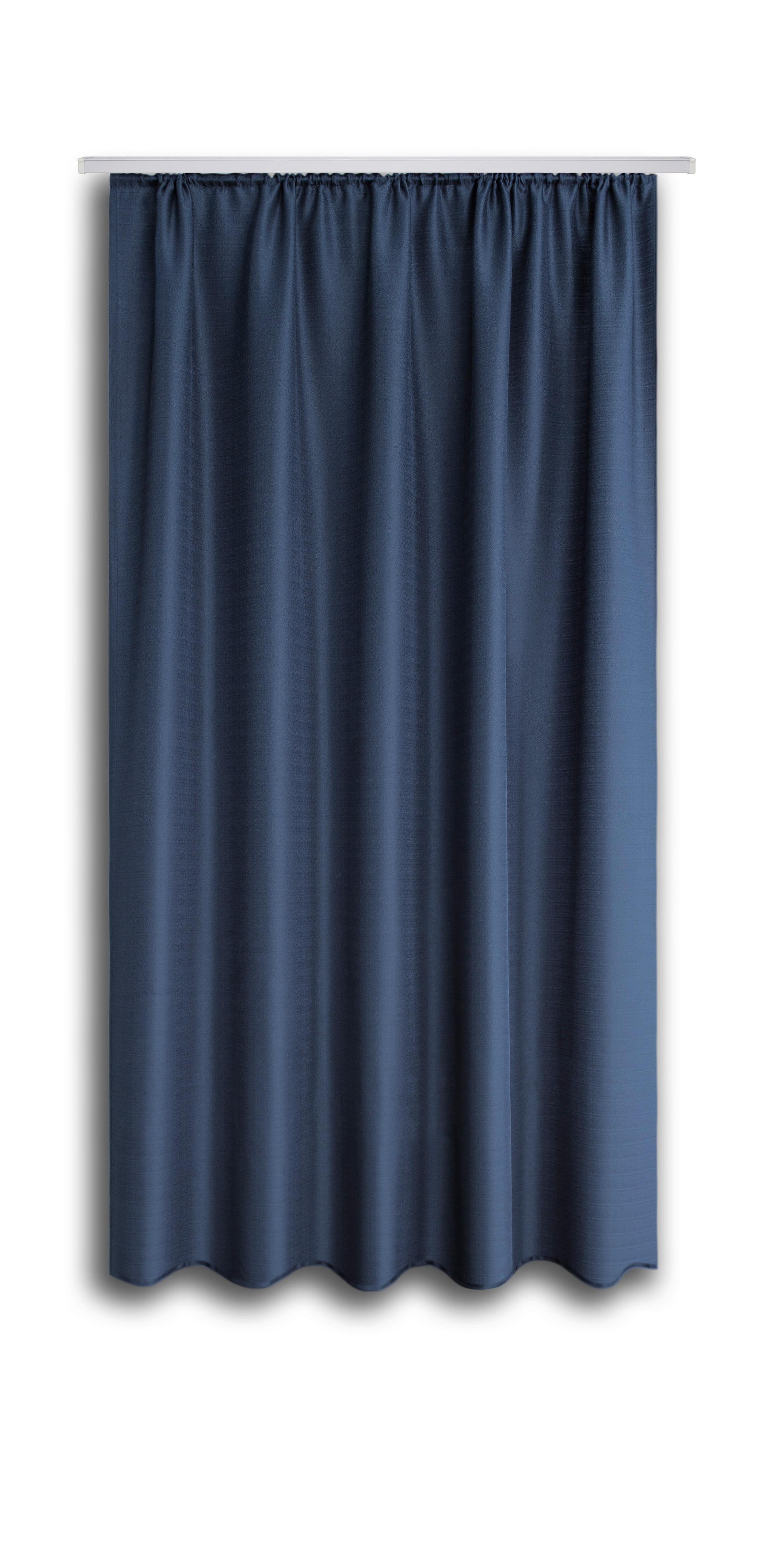 Készfüggöny Ben Ii - Kék, konvencionális, Textil (135/175cm) - Ondega