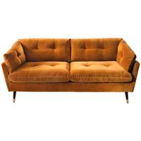 Trojmiestna pohovka JAPAN žlutá barva - žlutá, Moderní, textil (206/85/89cm) - Mömax