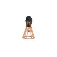 Wandleuchte Alice Naturfarben Schwarz B: 24 cm - Schwarz/Naturfarben, Natur, Holz/Metall (20/24/35,5cm)