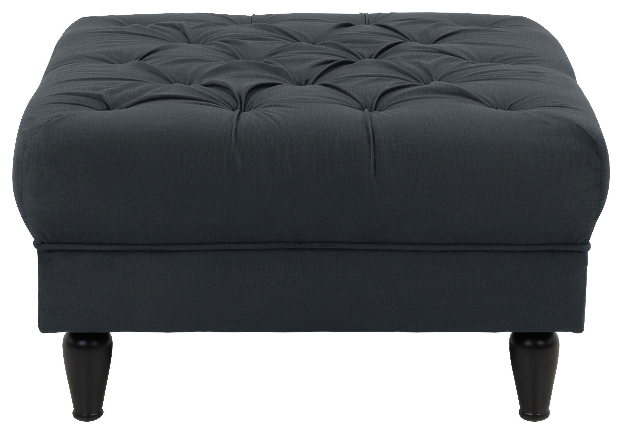 Hocker Cupido - Anthrazit/Schwarz, Design, Textil (82/44/82cm) - MID.YOU