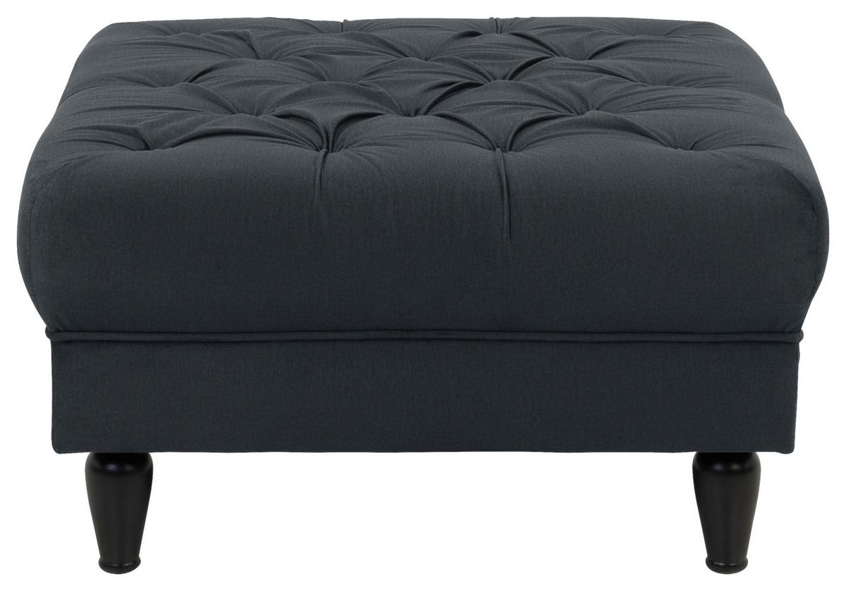 Hocker Cupido - Anthrazit/Schwarz, Design, Textil (82/44/82cm) - MID.YOU