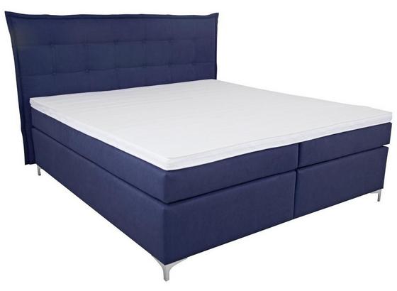 Boxspring Posteľ Fabio - modrá, Moderný, textil (191/125/208cm) Boxspring Posteľ Fabio - modrá, Moderný, textil (191/125/208cm)