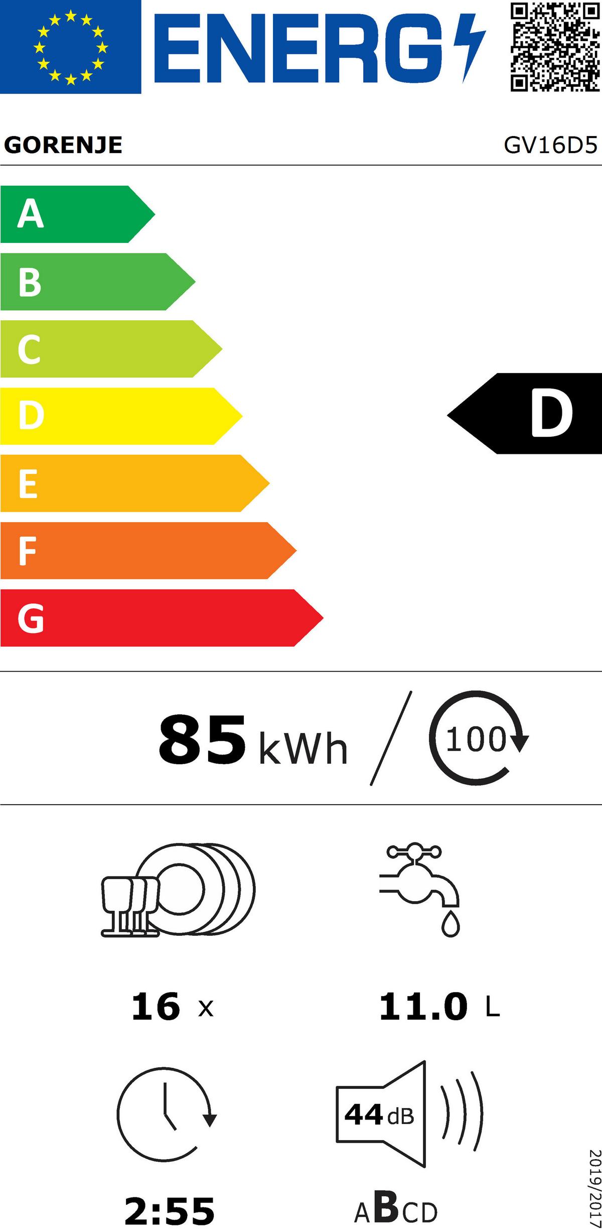 GESCHIRRSPÜLER Edelstahlfarben B: 59,8cm - Edelstahlfarben, Kunststoff/Metall (59,8/81,6/55,5cm) - Gorenje