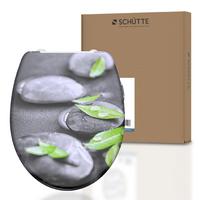 WC-Sitz Grau/Grün Naturmotiv B: 45 cm - Grau/Grün, Design, Kunststoff (45/5,5/37,5cm) - Schütte