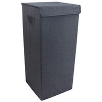 Wäschekorb Dreso L Anthrazit 30x70x30 Cm - Anthrazit, MODERN, Textil (30/70/30cm) - MID.YOU