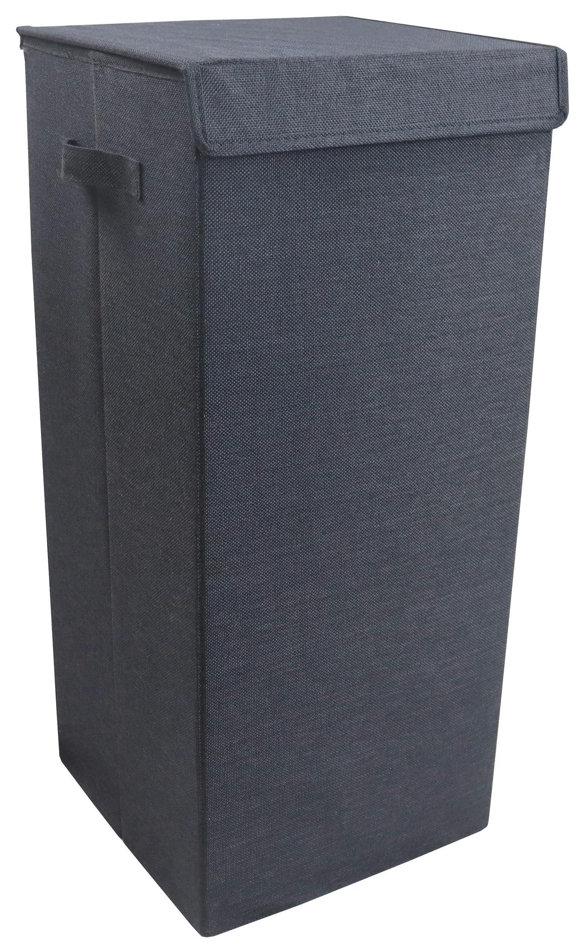 Wäschekorb Dreso L Anthrazit 30x70x30 Cm - Anthrazit, MODERN, Textil (30/70/30cm) - MID.YOU