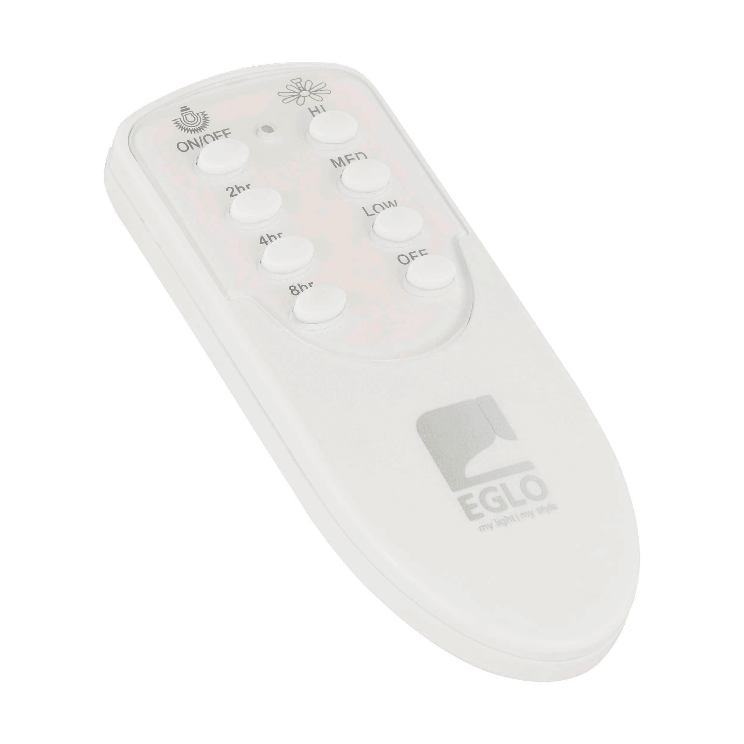 Deckenventilator Babaro Weiß 3 Kunststoffflügel Led-Leuchte - Weiß, Basics, Kunststoff/Metall (112/24,2cm) - Eglo