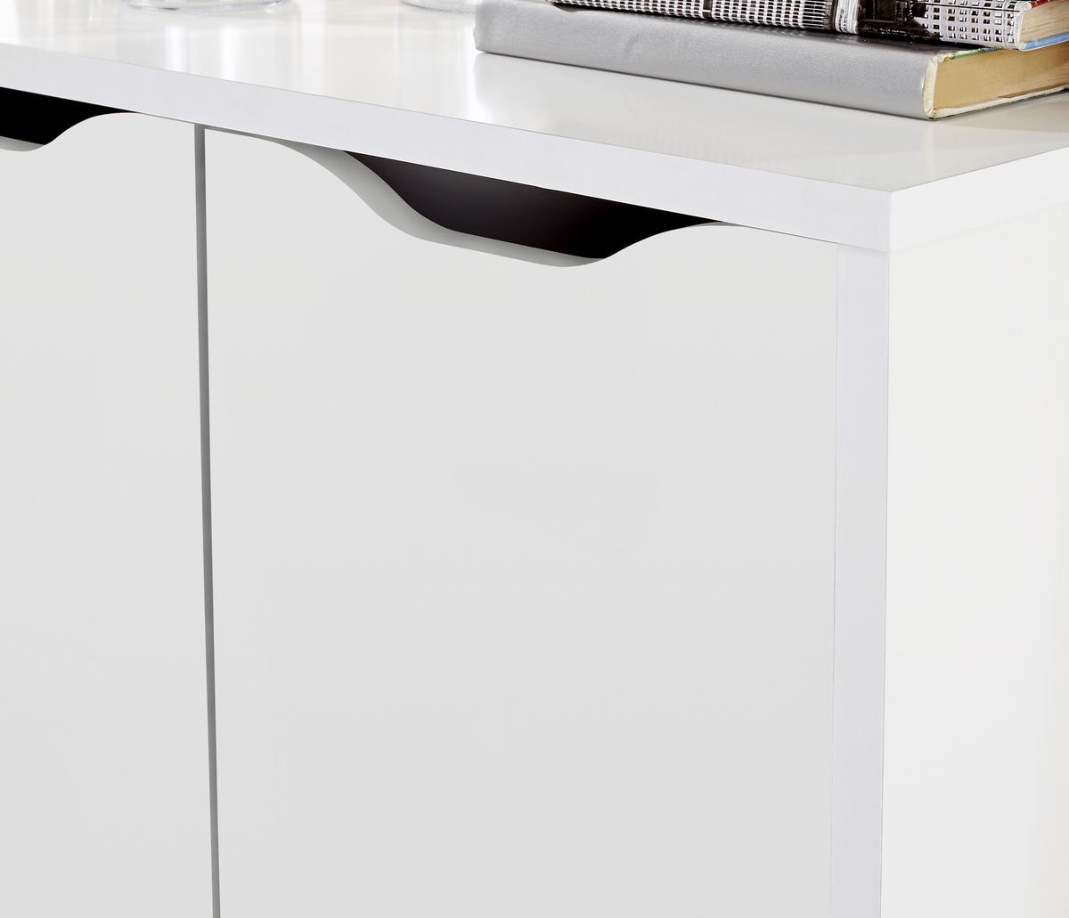 Regal Mit Schrank Flo B: 65 Cm Weiß - Weiß, MODERN, Holzwerkstoff (65/176/34,2cm)