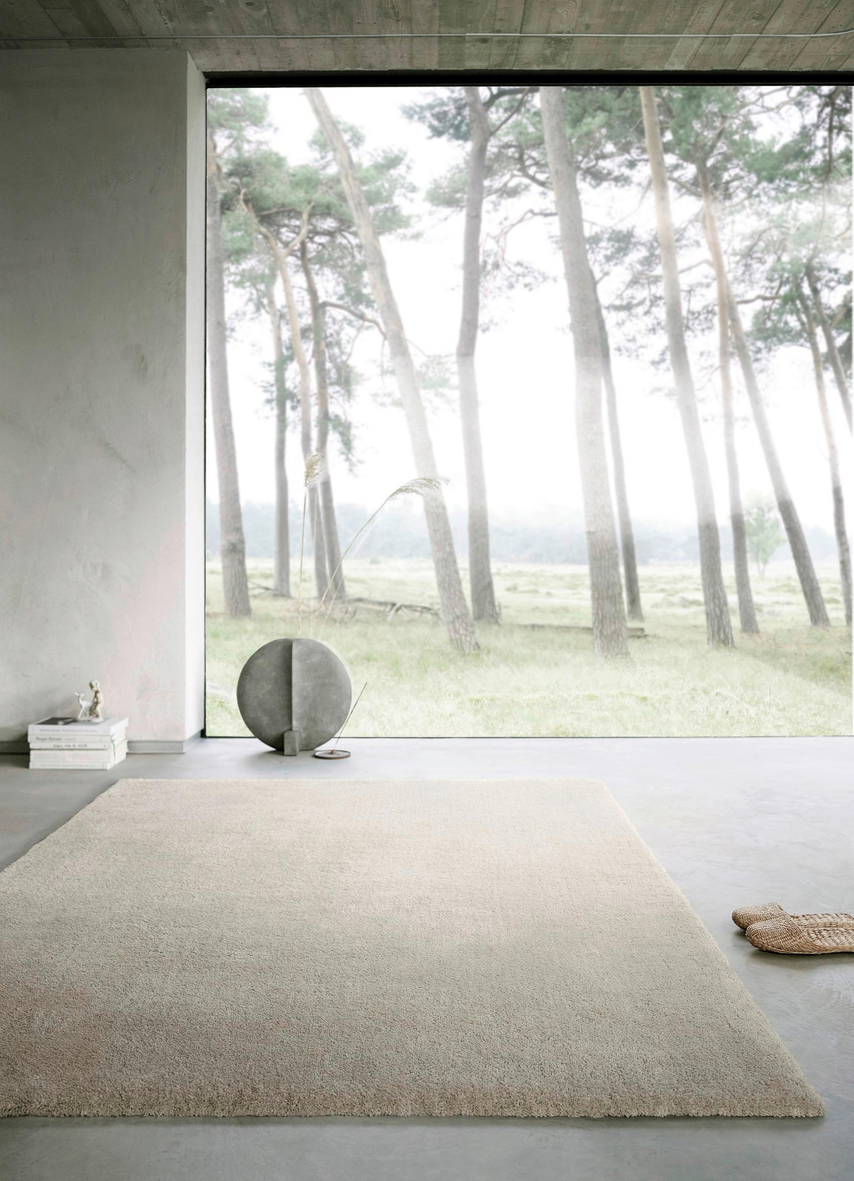 Hochflorteppich Emilia - Beige, Design, Textil (80/150cm) - WECON HOME BASIC