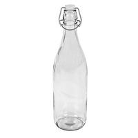 Universalflasche Irinai ca. 1 L mit Bügelverschluss - Klar, KONVENTIONELL, Glas/Metall (8,5/31,5cm) - Luca Bessoni
