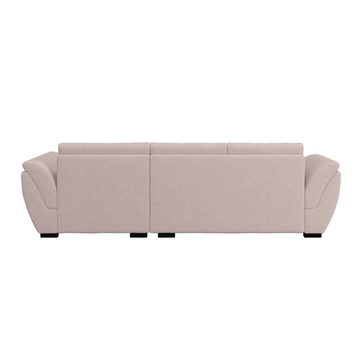 Ecksofa mit Schlaffunktion Berisso new Greige 278x187 cm - Greige/Schwarz, KONVENTIONELL, Textil (278/187cm) - Ondega