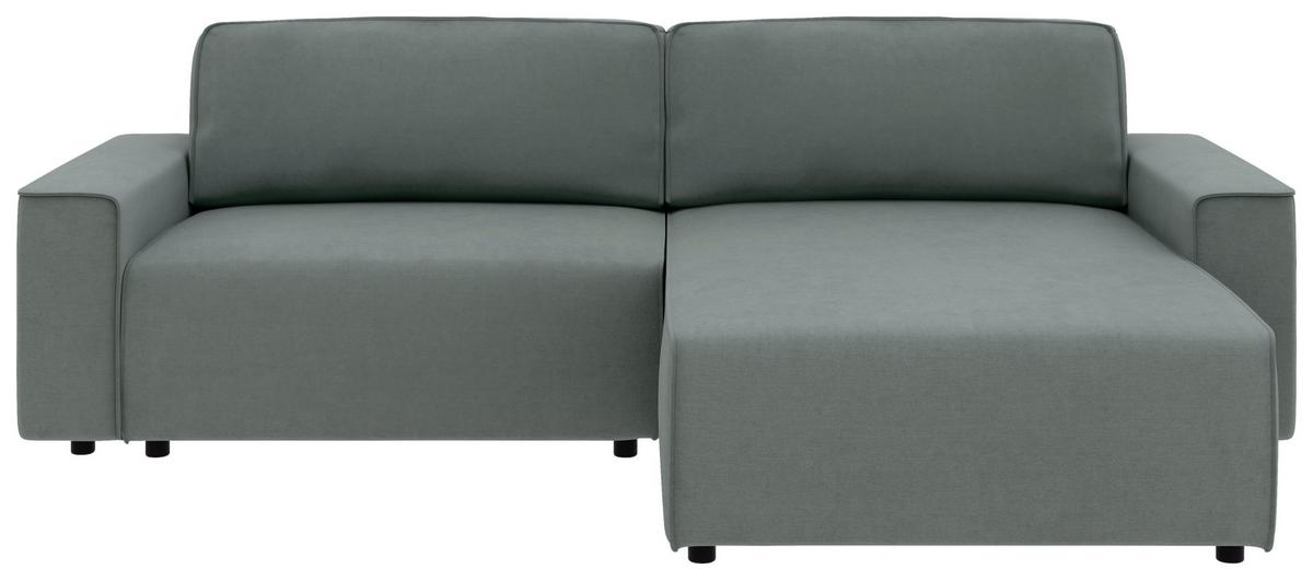 Ecksofa Chance, Grau S: 265x164 cm - Schwarz/Grau, MODERN, Textil (265/164cm) - Trendmanufaktur