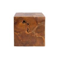 Beistelltisch aus Teakholz Radix, Natur - Klar, Natur, Holz (45/45/45cm) - Kayoom