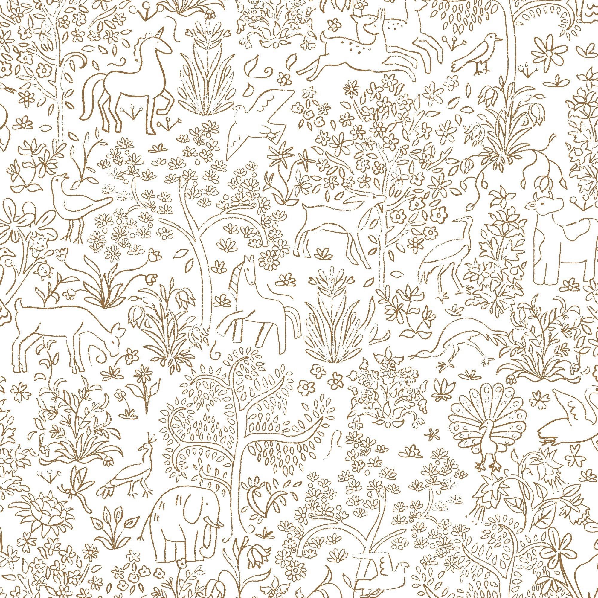 Vliestapete 52x1000 cm Gelb/ Weiß - Champagner/Weiß, Basics, Papier/Kunststoff (52/1000cm)