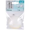 Fali Ütköző Ø 6 Cm - fehér, műanyag (6cm) - Suki