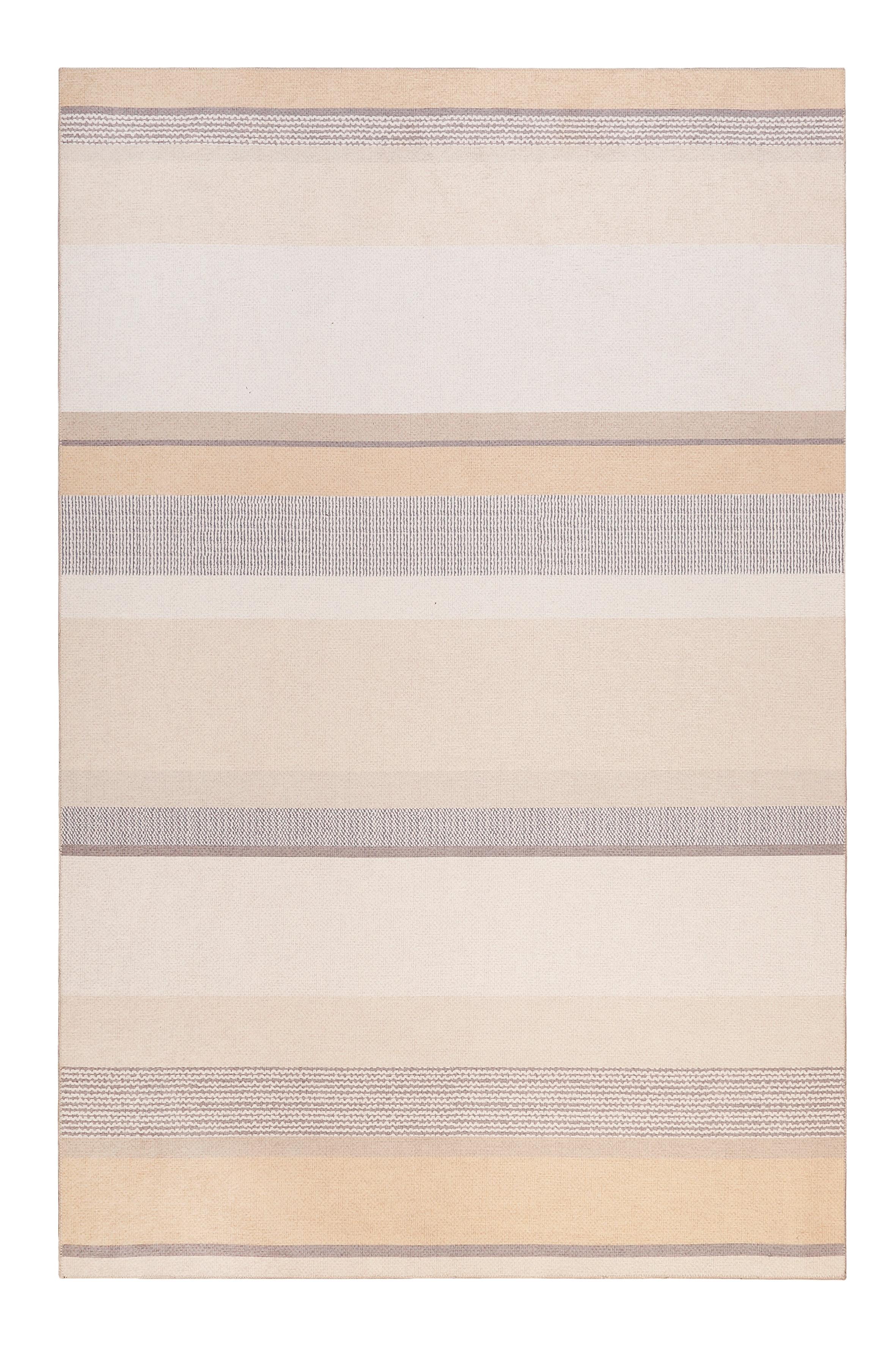 Flachwebteppich Ben Taupe/Sandfarben 130x190 cm - Taupe/Sandfarben, KONVENTIONELL, Textil (130/190cm) - Esprit