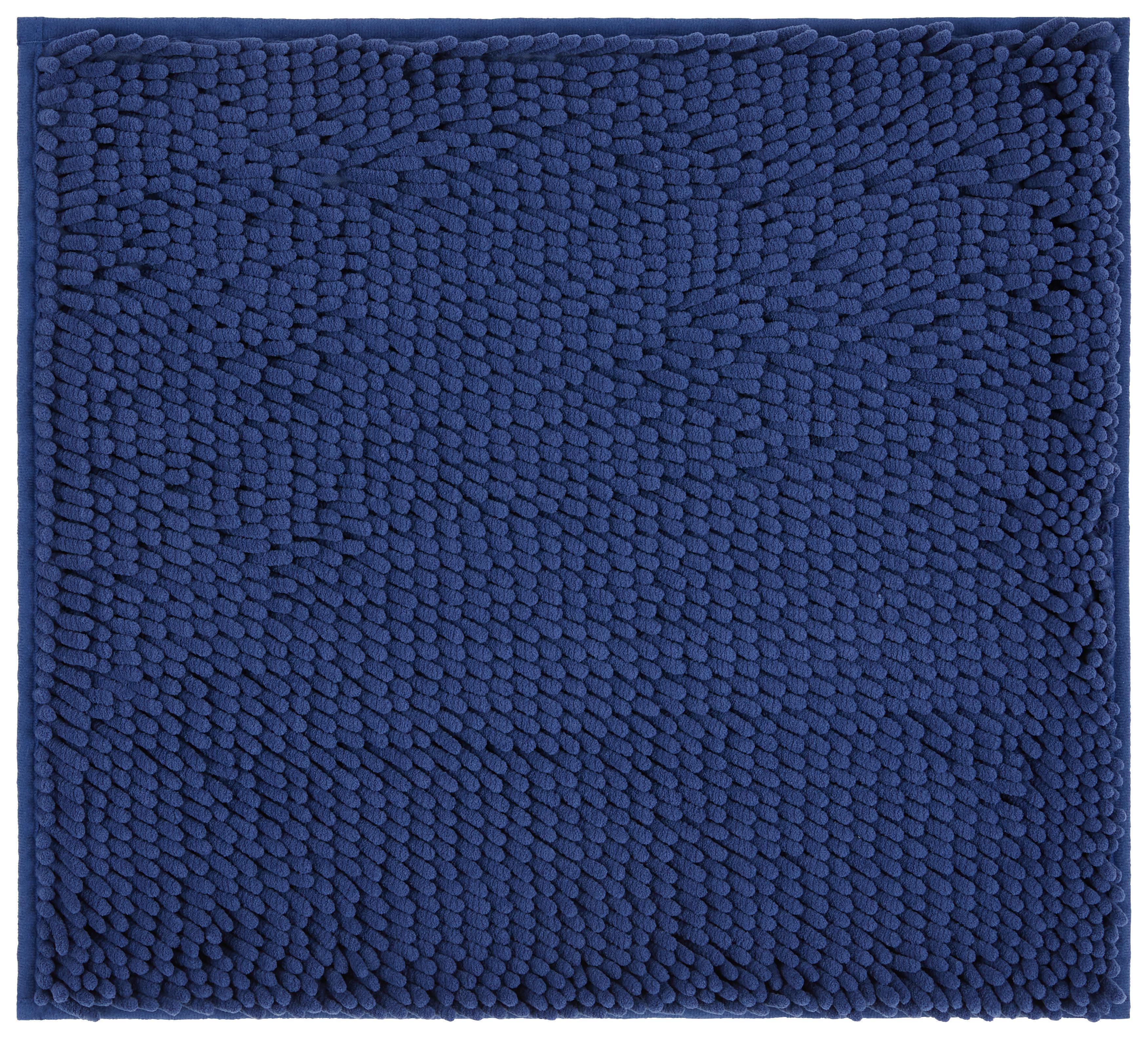 WC-Vorleger Liliane - Blau, KONVENTIONELL, Kunststoff (45/50cm) - Ondega