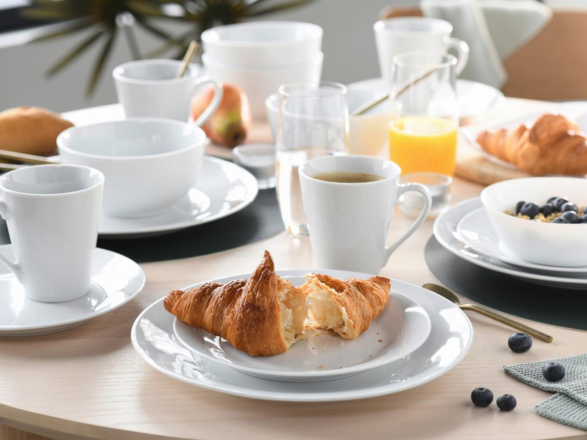 Kombiservice Base Weiß, Porzellan,16-Teilig - Weiß, Basics, Keramik - Creatable