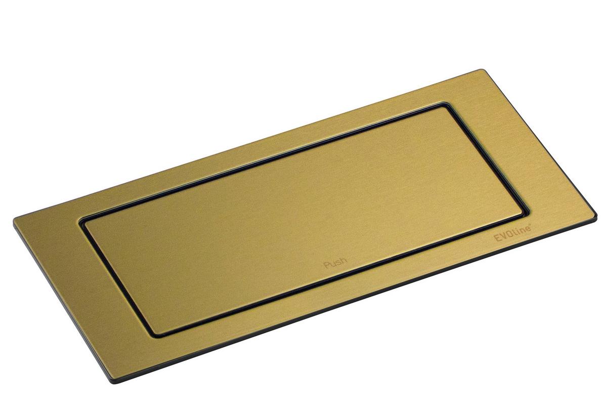 Steckdosenelement Evoline Backflip USB-C - Messingfarben, Basics, Kunststoff (22,5/10,5/5,3cm) - HKT