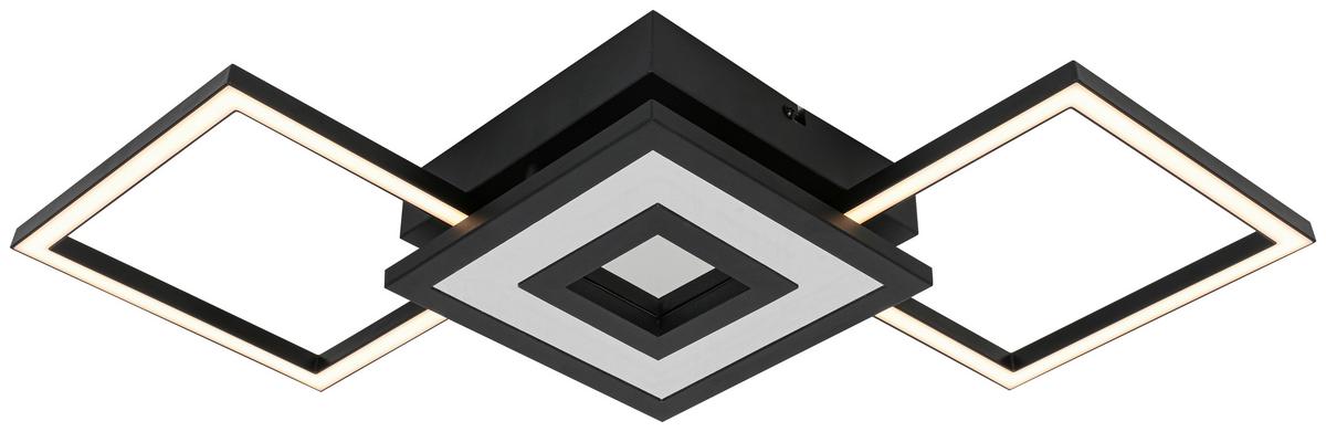 Led Mennyezeti Lámpa Charlotta - fekete, Basics, műanyag/fém (27,8/66/7cm) - Luca Bessoni
