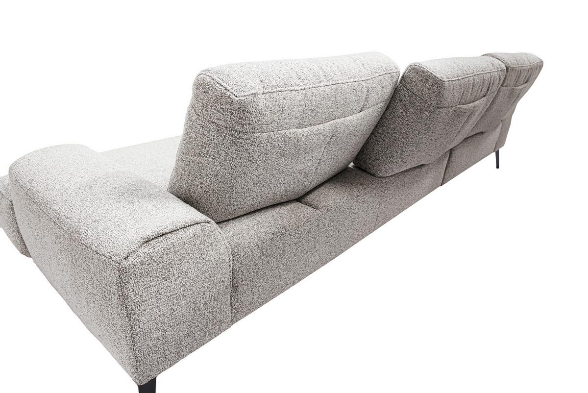 Ecksofa Astoria Beige S: 178x305 cm - Beige/Schwarz, Design, Textil (178/305cm) - Livetastic