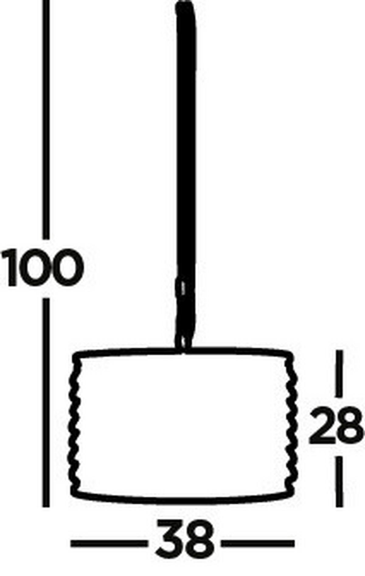 Hängeleuchte Marquise H: 100 Cm, 3-Flammig Höhenverstellbar - Kupferfarben, LIFESTYLE, Glas/Metall (38/100cm)