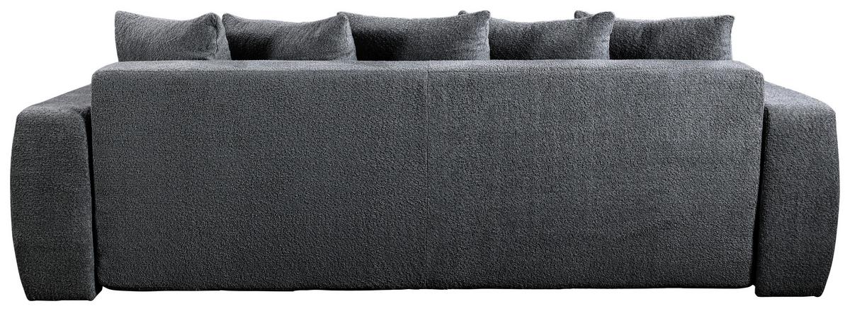 Schlafsofa Cloud Dunkelgrau B: 250 cm - Dunkelgrau/Schwarz, Basics, Textil (250/86/140cm) - Livetastic