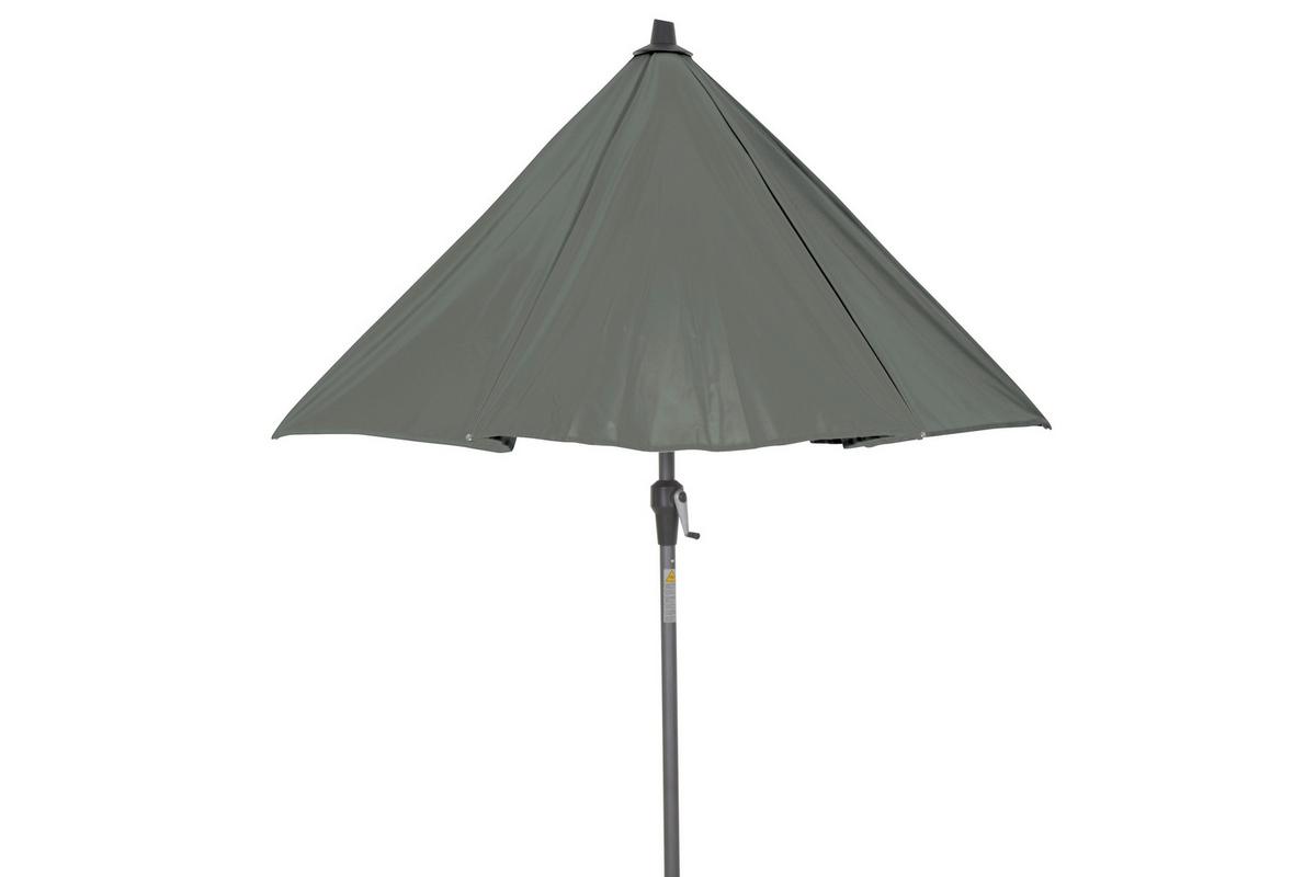 Sonnenschirm Bl: 250x250 Cm Anthrazit/olivgrün - Anthrazit/Olivgrün, KONVENTIONELL, Textil/Metall (250/250cm) - Siena Garden