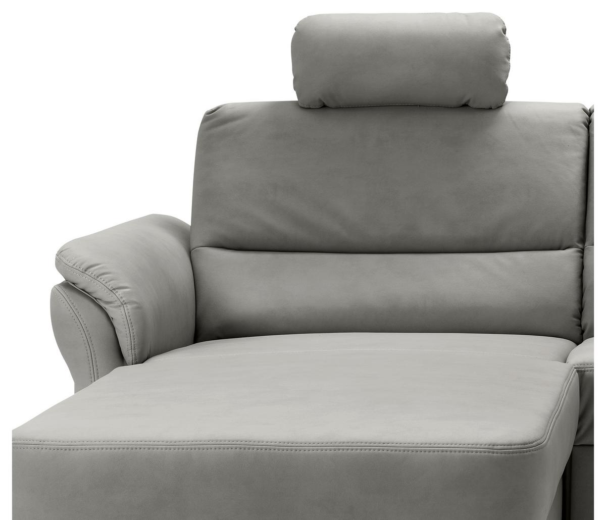 Ecksofa Cavoli, Grau S: 176x279 cm - Schwarz/Grau, MODERN, Textil (176/279cm) - Livetastic