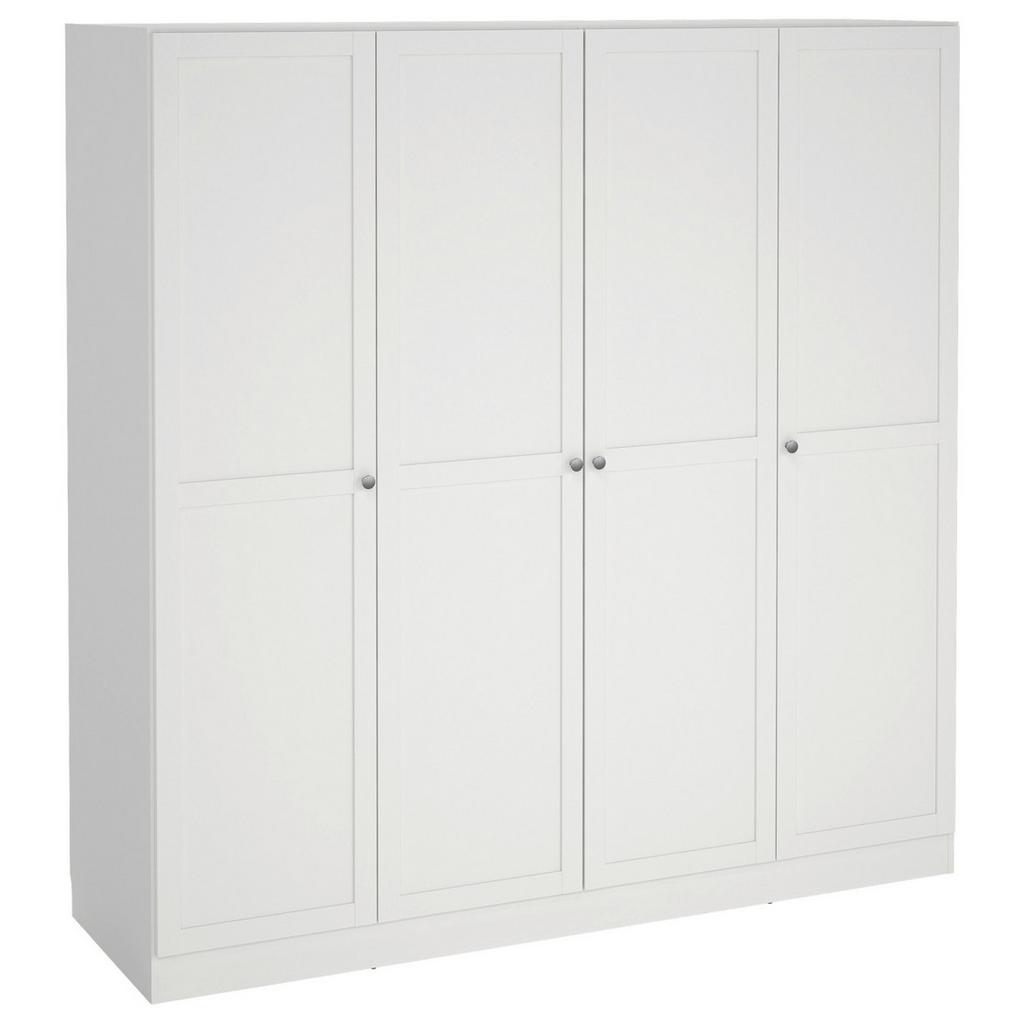 Drehtürenschrank Billund Weiß, B: 195,5 cm