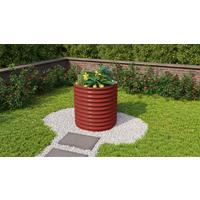 Hochbeet Stahl Vita Rund 82,1x85,8,82,1 cm Rot - Rot, Basics, Metall (82,1/85,8/82,1cm)