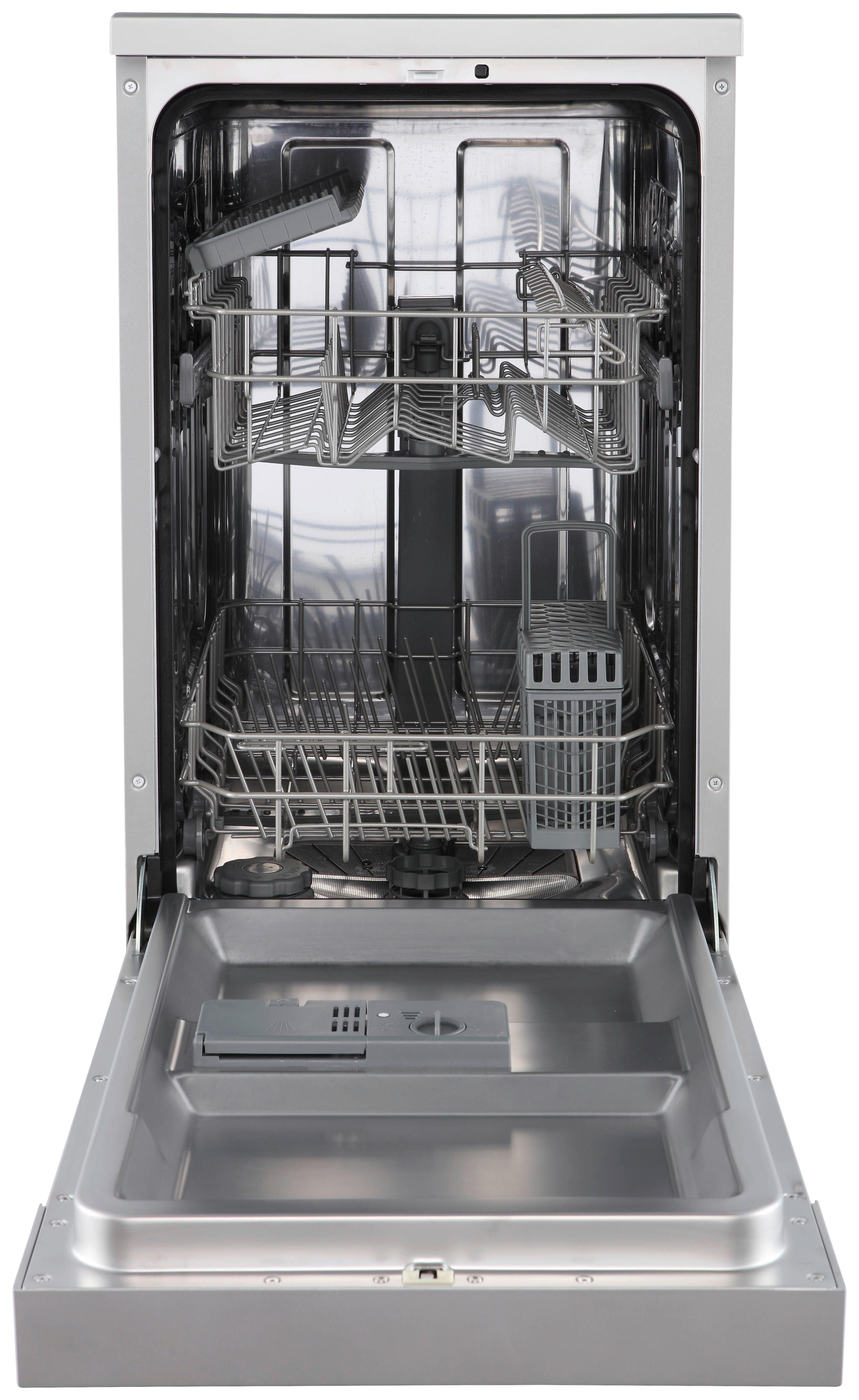 Geschirrspüler Silberfarben B: 44,8 Cm - Silberfarben, Basics, Kunststoff/Metall (44,8/84,5/60cm) - Respekta