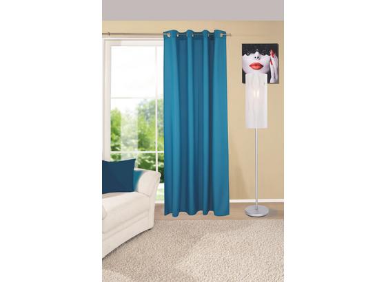 Ösenvorhang Ocean - Blau, KONVENTIONELL, Textil (140/245cm) - Ombra Ösenvorhang Ocean - Blau, KONVENTIONELL, Textil (140/245cm) - Ombra