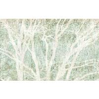 Vliestapete Peaceful Place - Weiß/Grün, Basics (400/250cm) - Komar