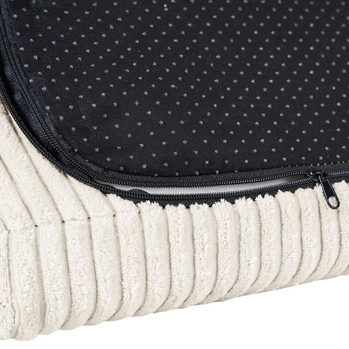 Rückenkissen Cordy, Weiß B: 83 Cm - Weiß, MODERN, Textil (83/25/42cm) - Trendmanufaktur