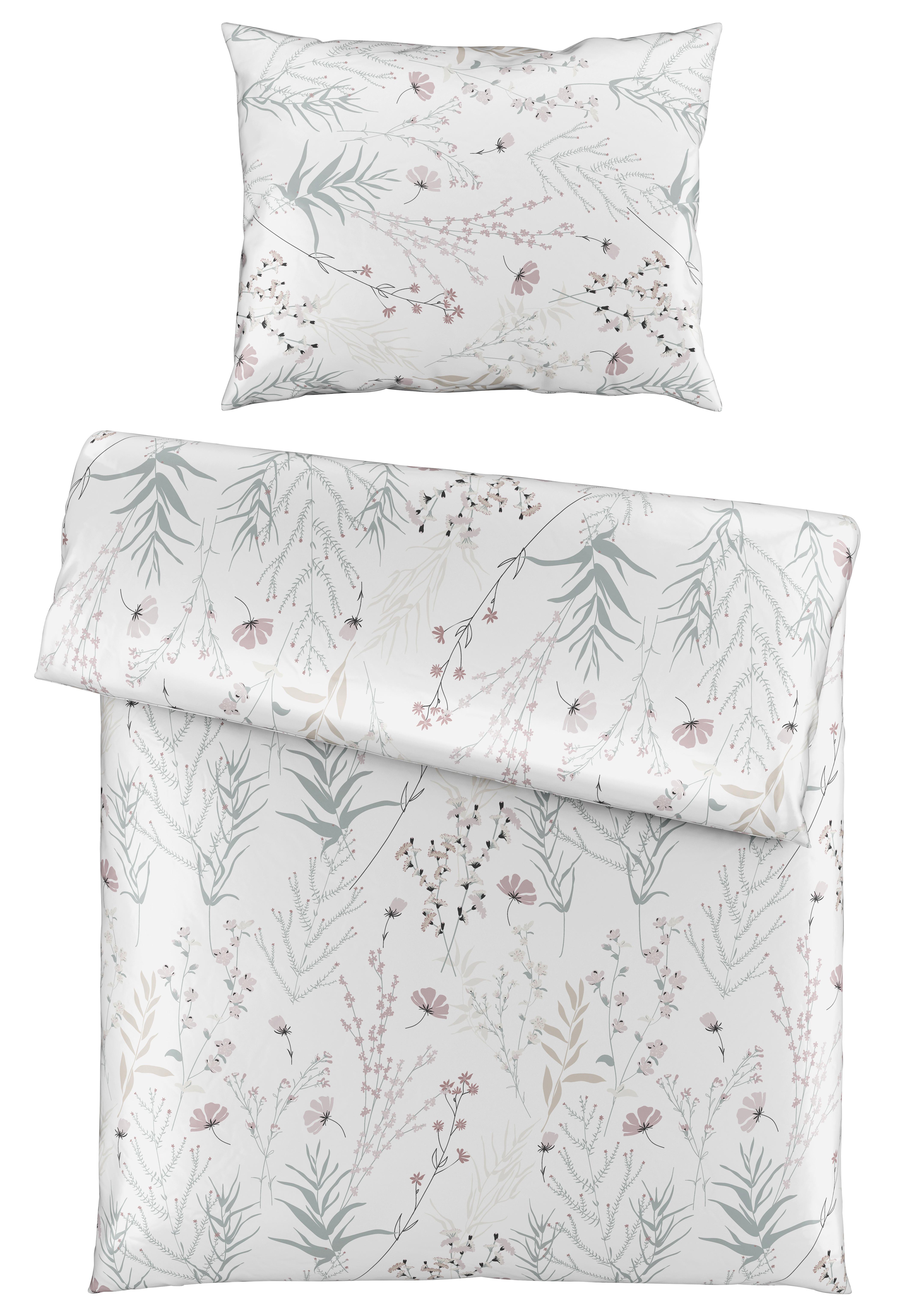 Posteľná bielizeň Lina, 70/90 140/200cm - biela, Konventionell, textil (140/200cm) - Mömax